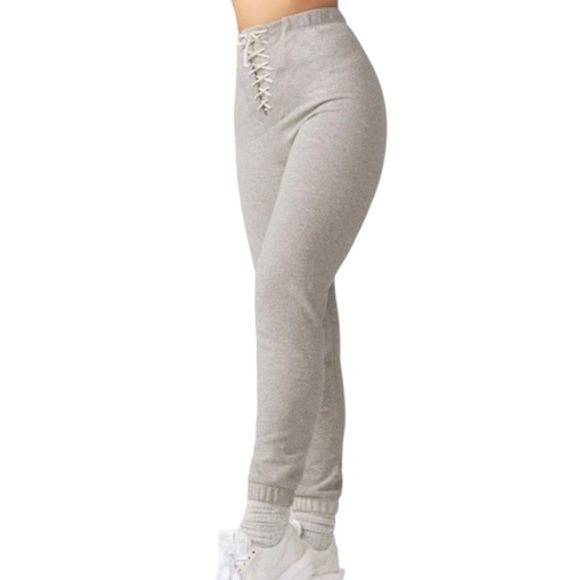 Joah Brown French Terry Lace Up Tie Up Joggers MEDIUM LARGE - Picture 1 of 5